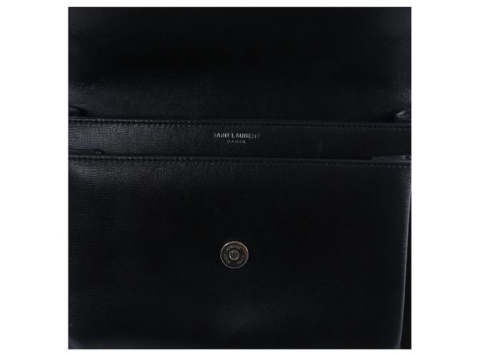 Autre Marque Borsa a tracolla con catena Sunset in pelle Saint Laurent Paris, Nero 442906 - vista 9