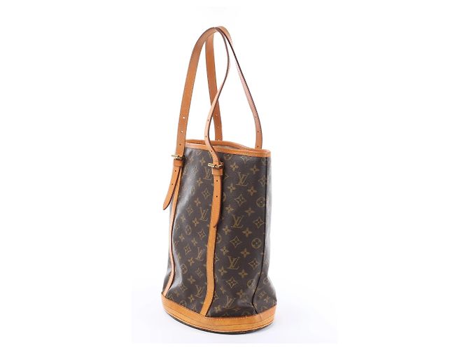 Borsa a tracolla Louis Vuitton Bucket GM Monogram Canvas in marrone M42236 Beige - vista 2