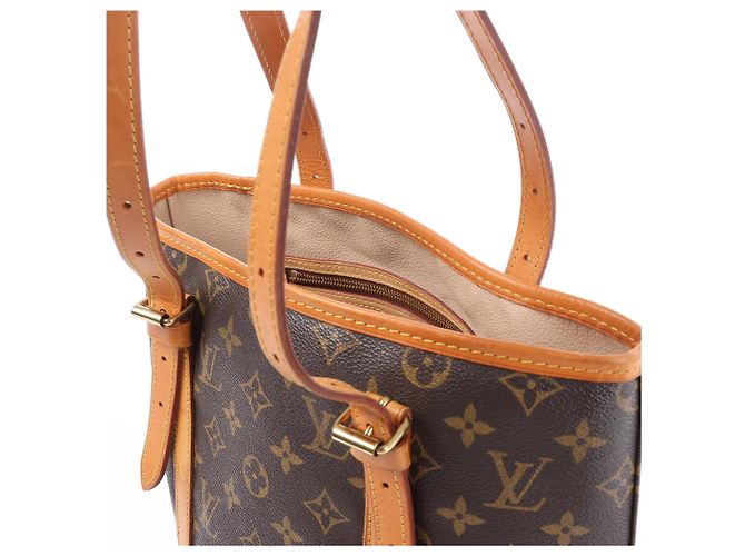 Borsa a tracolla Louis Vuitton Bucket GM Monogram Canvas in marrone M42236 Beige - vista 5