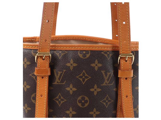 Borsa a tracolla Louis Vuitton Bucket GM Monogram Canvas in marrone M42236 Beige - vista 6