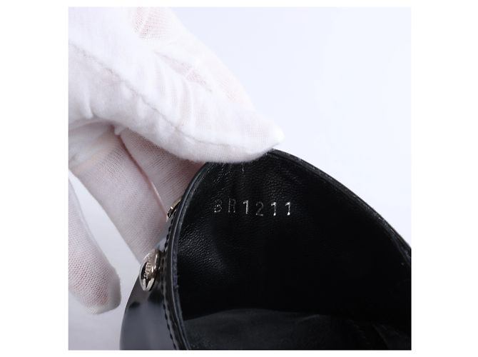 Mules Louis Vuitton Silhouette in vernice Nero BR1211, Taglia EU 37 - vista 8