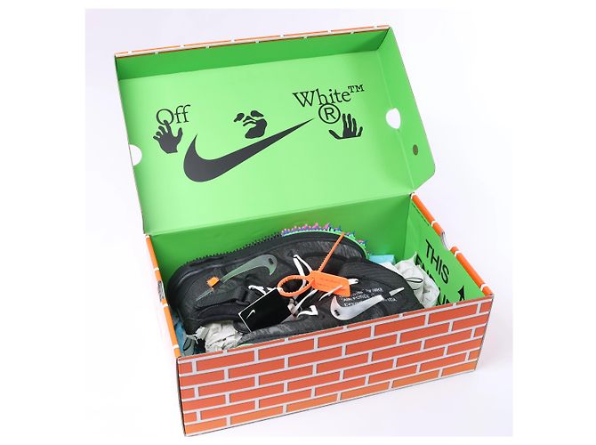 NIKE × OFF-WHITE AIR FORCE 1 MID High-top Sneaker aus Mesh in Schwarz, Größe EU 42 - Ansicht 12