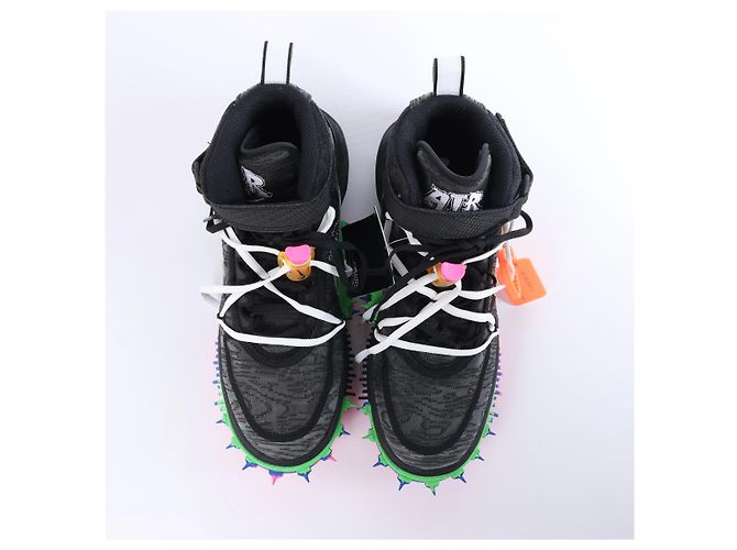 NIKE × OFF-WHITE AIR FORCE 1 MID High-top Sneaker aus Mesh in Schwarz, Größe EU 42 - Ansicht 15