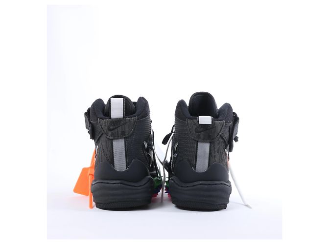NIKE × OFF-WHITE AIR FORCE 1 MID High-top Sneaker aus Mesh in Schwarz, Größe EU 42 - Ansicht 6