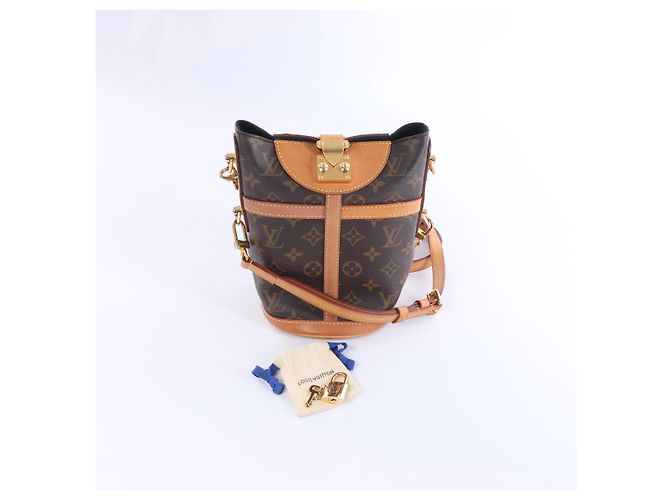 Borsa a tracolla Louis Vuitton Duffle Monogram in marrone M43587 - vista 13