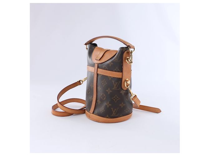 Borsa a tracolla Louis Vuitton Duffle Monogram in marrone M43587 - vista 3