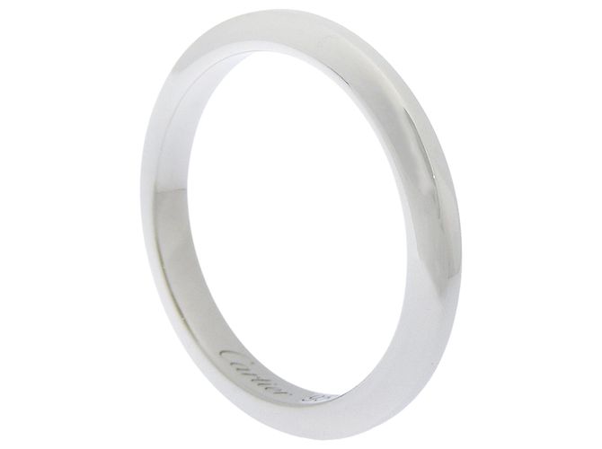 Fede nuziale Cartier in platino - vista 3