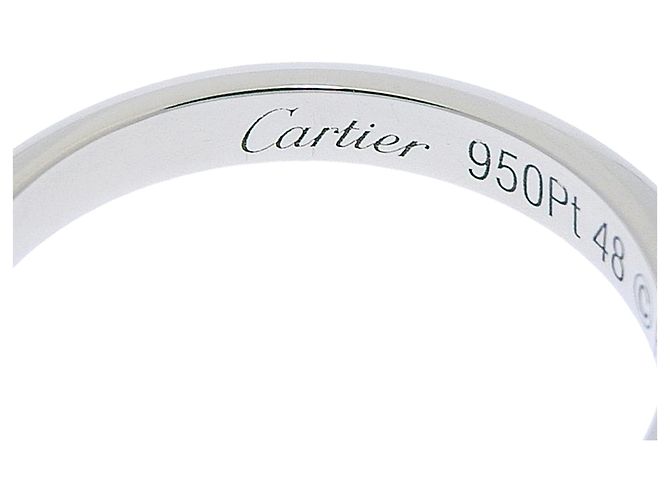 Fede nuziale Cartier in platino - vista 5