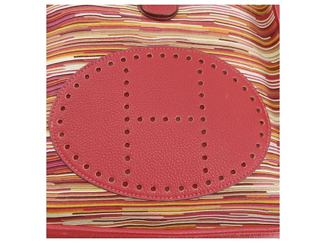 Hermès Borsa a tracolla Hermes Evelyne 1PM Rosso - vista 18