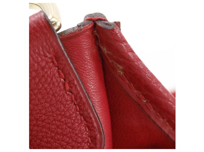 Hermès Borsa a tracolla Hermes Evelyne 1PM Rosso - vista 9