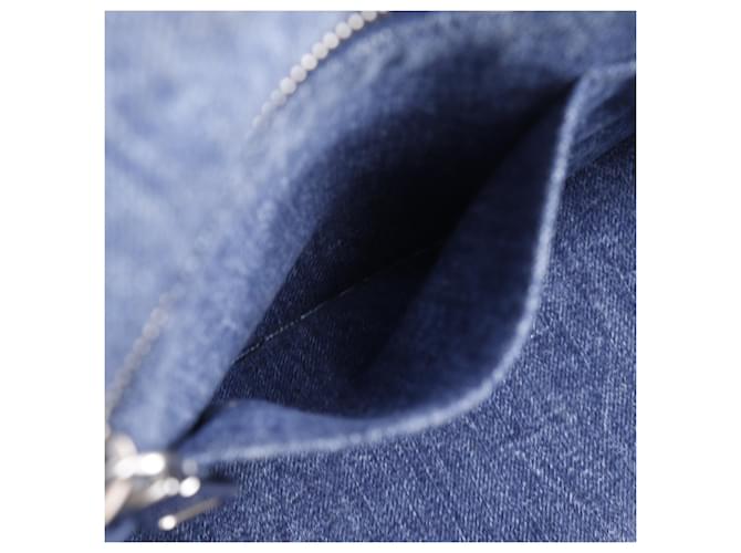 Borsa Prada Canapa Tote M Blu - vista 11
