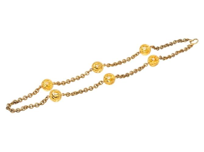 Collana a lunga catena Chanel Coco Mark D'oro - vista 2