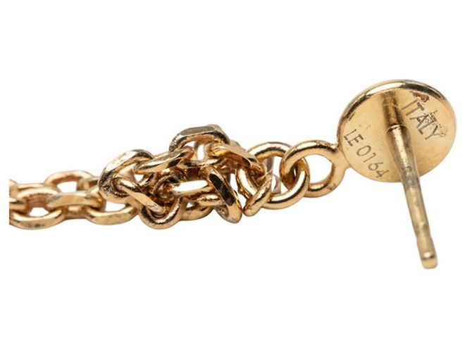 Louis Vuitton Monogram Boucle d'Oreilles Pendan Gamble Earrings D'oro - vista 3