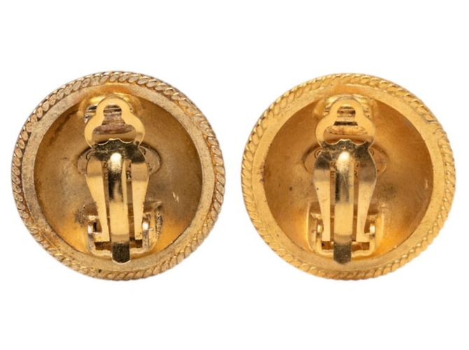Chanel Coco Mark Vintage Clip-Ohrringe Golden - Ansicht 2