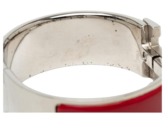 Hermès Bracciale Hermes Clic Clac H PM Argento Rosso - vista 4