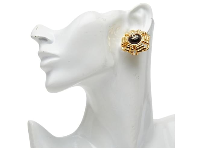 Orecchini a clip Chanel Gold Plated Coco Mark D'oro - vista 5