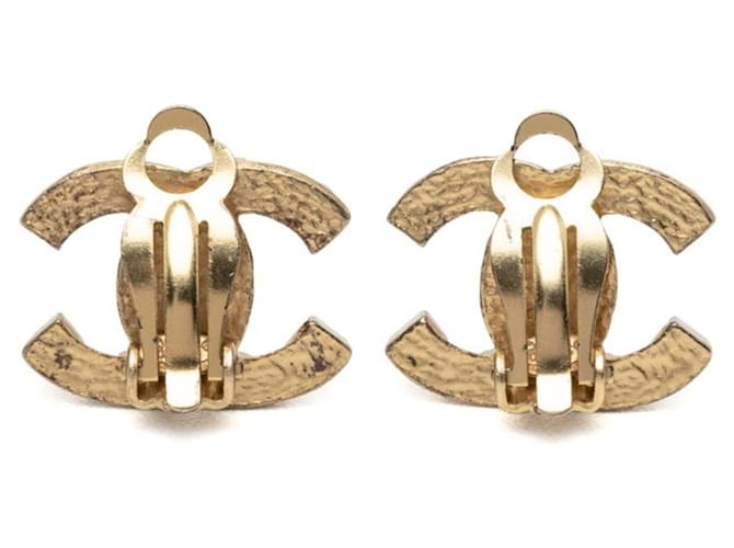 Orecchini a clip Chanel Coco Mark placcati oro D'oro - vista 2