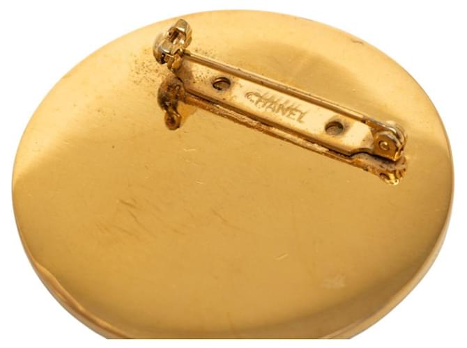 Spilla Chanel Coco Mark in nero e oro D'oro - vista 3
