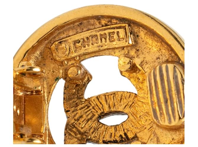 Orecchini rotondi Chanel Coco Mark D'oro - vista 3