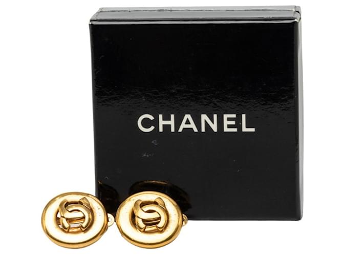 Orecchini rotondi Chanel Coco Mark D'oro - vista 4