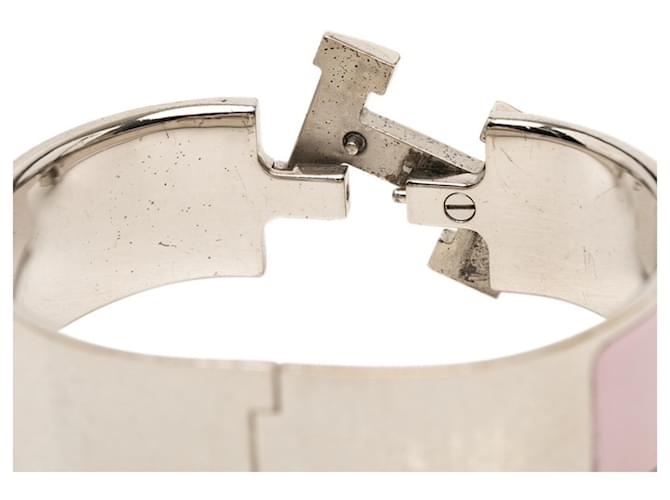 Hermès Bracciale Hermes Clic Clac H PM Argento Rosa - vista 4