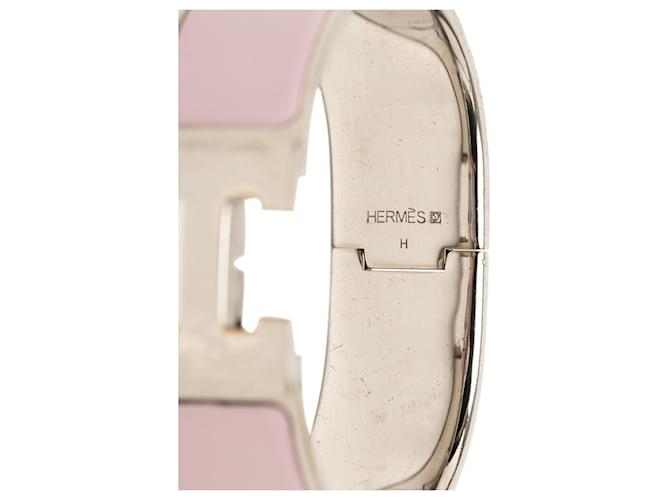 Hermès Bracciale Hermes Clic Clac H PM Argento Rosa - vista 5