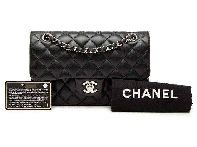 Borsa a tracolla Chanel Coco Mark Matelassé Double Flap Nero - vista 7