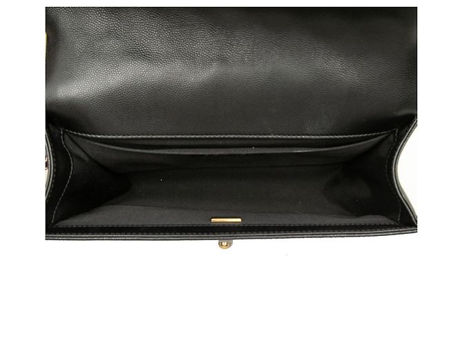 Borsa a tracolla Chanel Coco Mark Boy 25 con catena Nero D'oro - vista 4