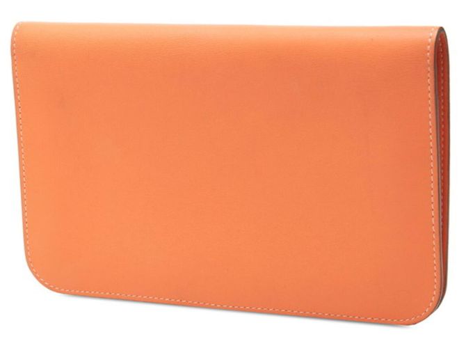 Hermès Cartera larga Hermes Dogon GM Naranja - vista 2