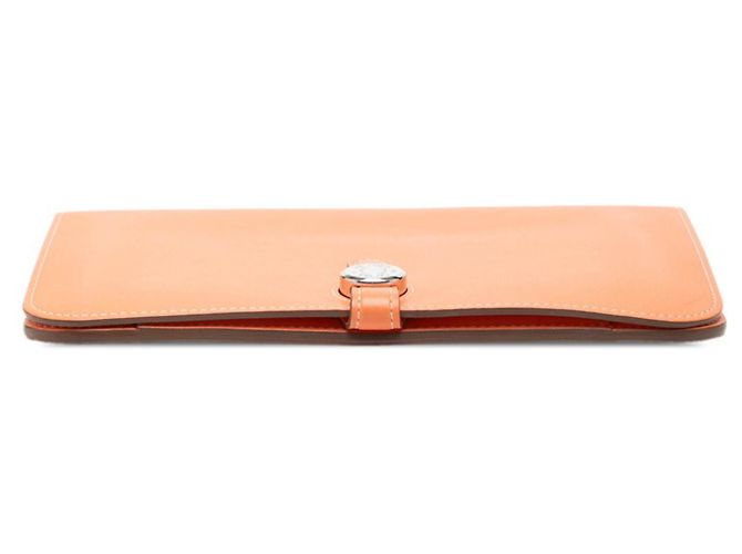 Hermès Cartera larga Hermes Dogon GM Naranja - vista 3