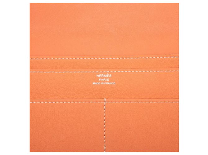 Hermès Cartera larga Hermes Dogon GM Naranja - vista 6