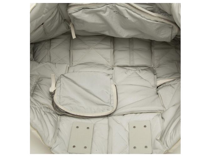 Borsa Tote Bottega Veneta Maxi Intrecciato Squash Bianco - vista 4
