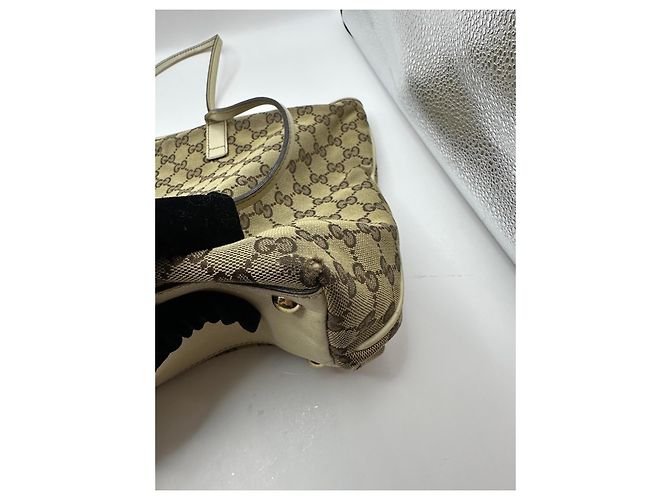 Gucci Britt Shopper aus GG Monogramm-Canvas Braun Beige - Ansicht 12