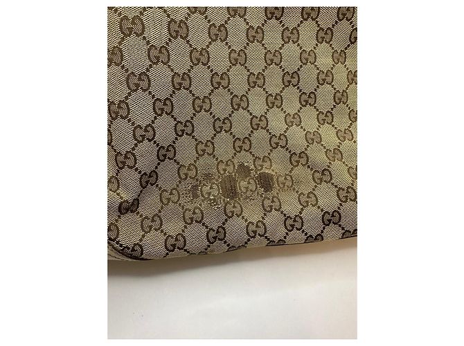 Gucci Britt Shopper aus GG Monogramm-Canvas Braun Beige - Ansicht 13