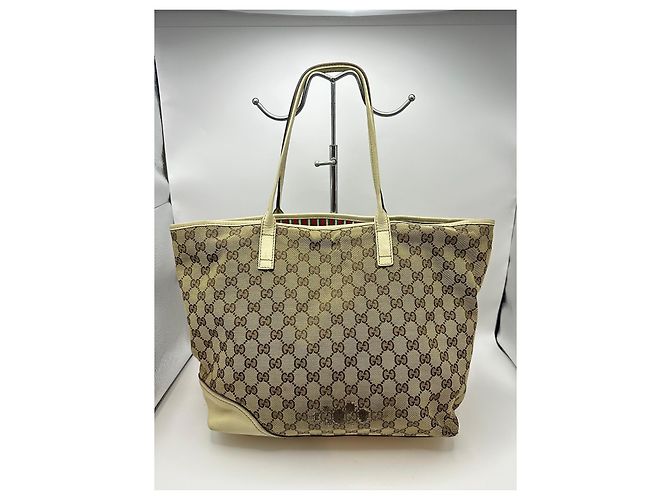 Gucci Britt Shopper aus GG Monogramm-Canvas Braun Beige - Ansicht 2