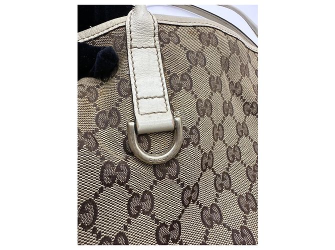 Gucci Britt Shopper aus GG Monogramm-Canvas Braun Beige - Ansicht 7