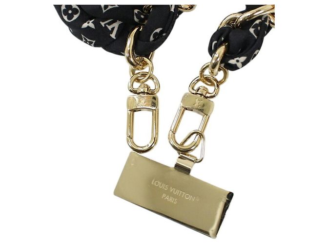 Charm per borsa e tracolla per telefono Louis Vuitton Nero D'oro Crudo Monogramma - vista 4