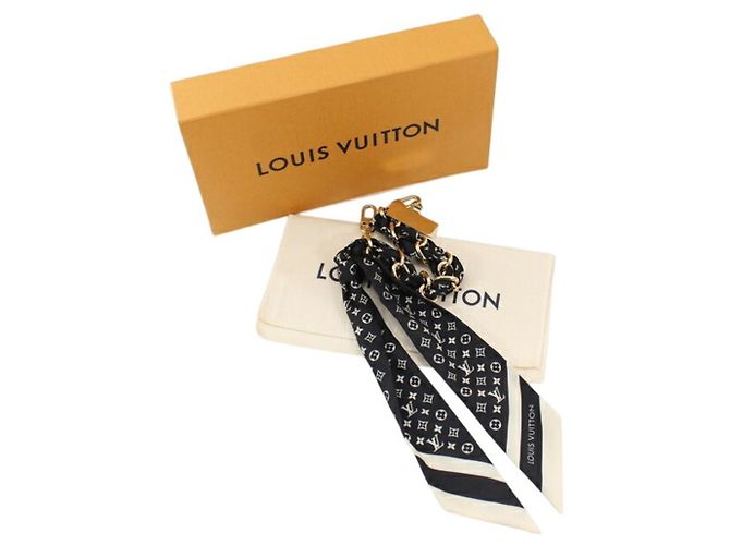 Charm per borsa e tracolla per telefono Louis Vuitton Nero D'oro Crudo Monogramma - vista 6