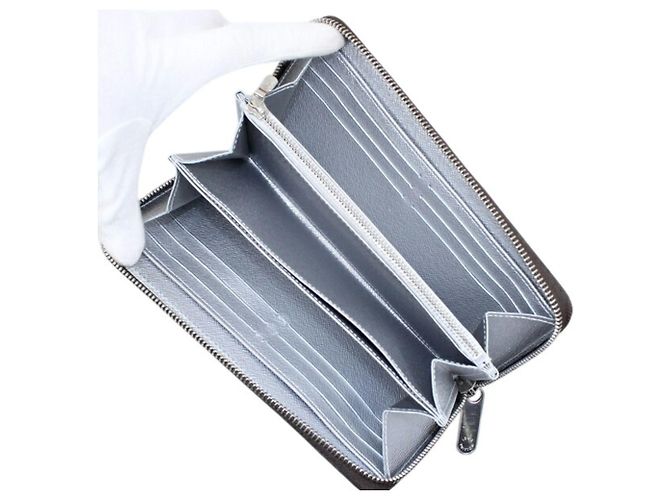 Louis Vuitton Monogram Lange Geldbörse Silber Monogramm - Ansicht 5