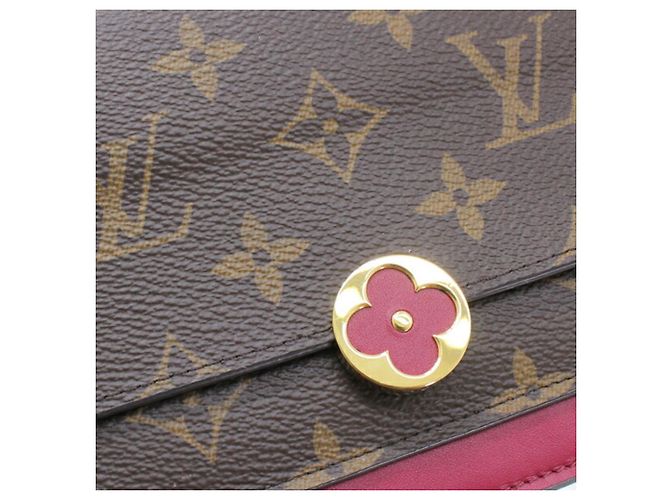 Borsa a tracolla portafoglio con catena Louis Vuitton Fuschia Monogramma - vista 6