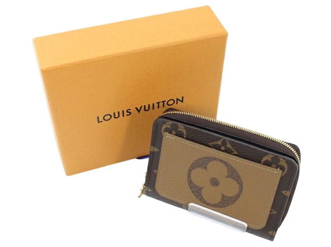 Cartera bi-fold Louis Vuitton Monogram Reverse Castaño Monograma - vista 14