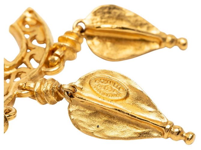 Timeless Spilla Chanel Vintage Coco Mark D'oro - vista 3