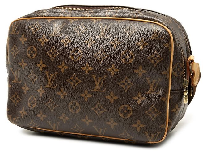 Borsa a tracolla Louis Vuitton Monogram Reporter PM Marrone - vista 2