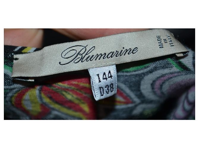 Blumarine Minikleid mit Blumenprint Schwarz Mehrfarben - Ansicht 5