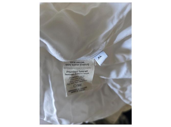 Autre Marque Sleeper Conjunto de Pijama em Viscose Branca com Penas Branco - vista 3
