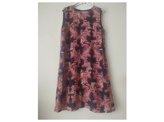 Vestido corto Missoni estampado tropical Rosa Verde Morado oscuro - vista 2