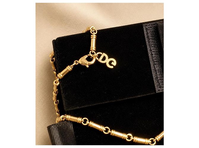 Dolce & Gabbana Collana con Pendente a Croce Oro e Cristalli Neri Nero D'oro - vista 5