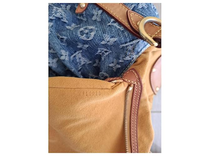 Speedy Borsa Louis Vuitton Denim Monogram Hobo Blu - vista 11
