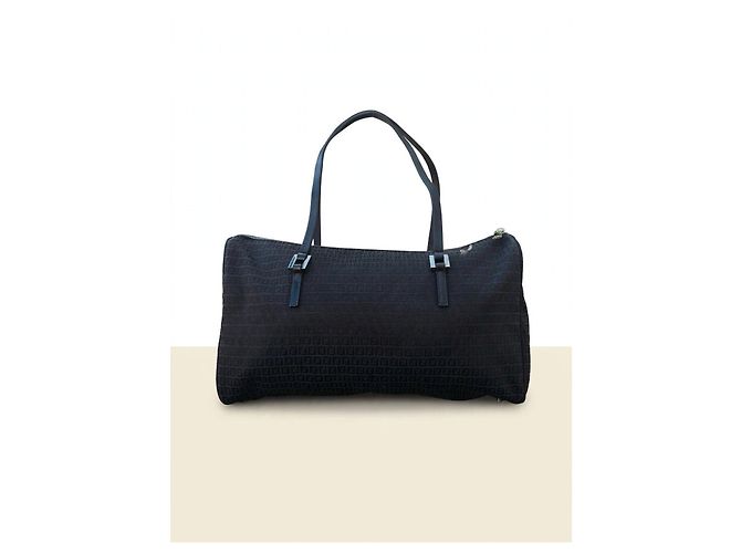 Fendi Zucca Shopper Bag Schwarz Canvas - Ansicht 2