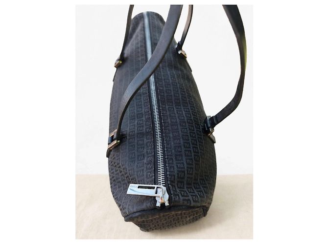 Fendi Zucca Shopper Bag Schwarz Canvas - Ansicht 3